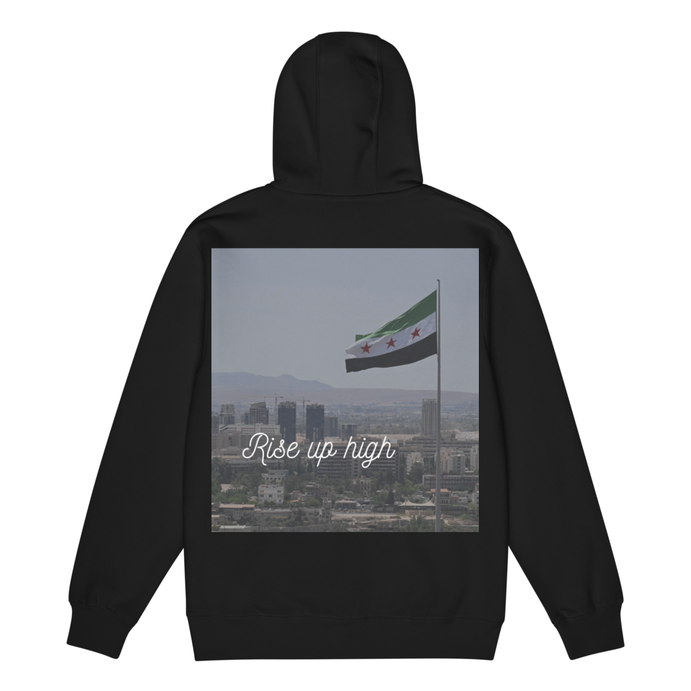 Rise Up High - Premium full zip hoodie