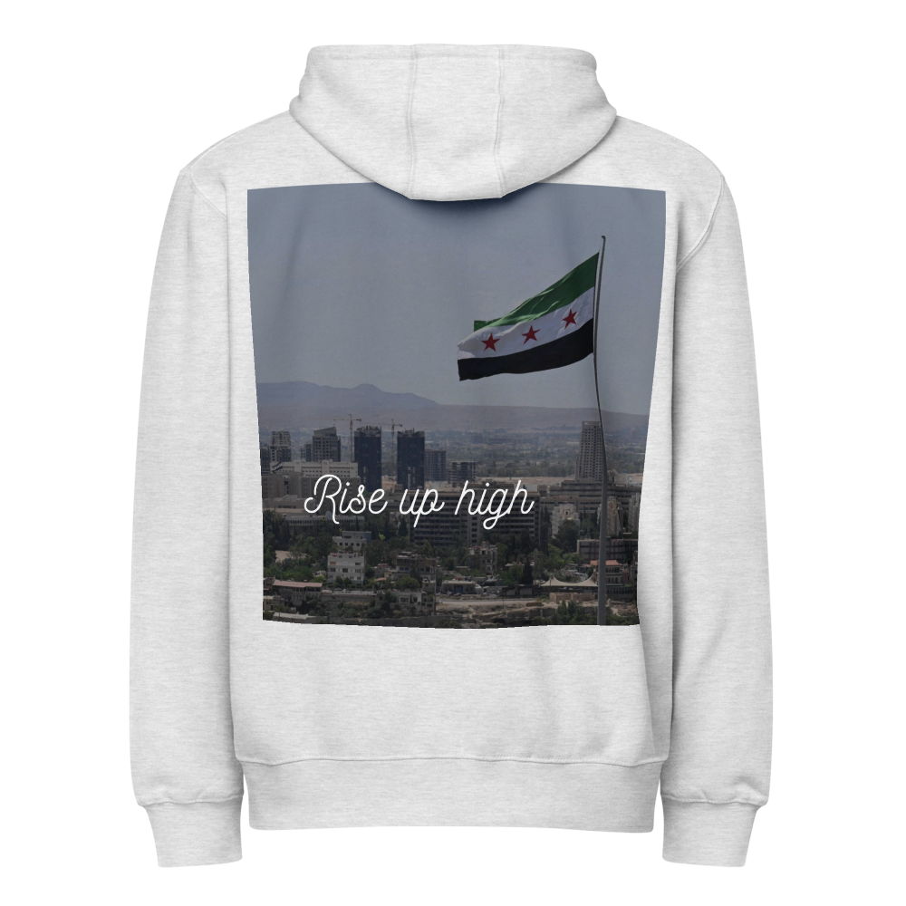 Rise Up High - Premium full zip hoodie