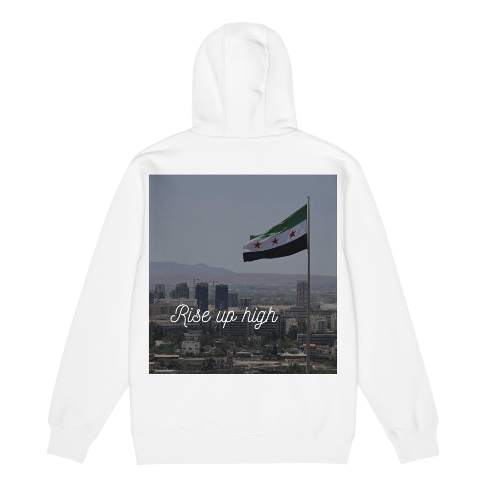 Rise Up High - Premium full zip hoodie